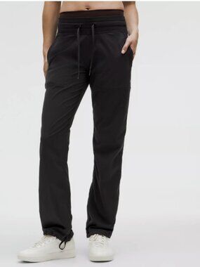 Lululemon Dance Studio Pant III (Regular) *Unlined 30" Black Swift Mid-Rise Sz 4